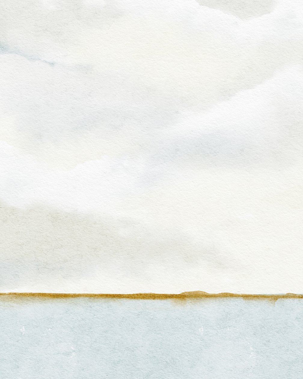 ドックからの朝の眺め、2019年頃（水彩画） 作： リア・ストラツマ