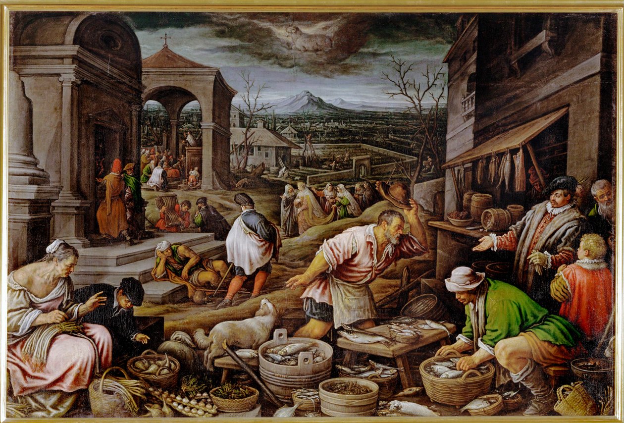 マーチ（キャンバスに絵画） 作： レアンドロ・ダ・ポンテ・バッサーノ