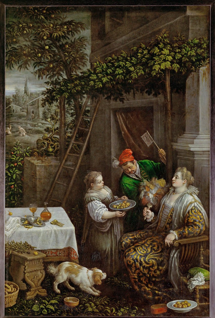 夏（キャンバスに絵画） 作： レアンドロ・ダ・ポンテ・バッサーノ