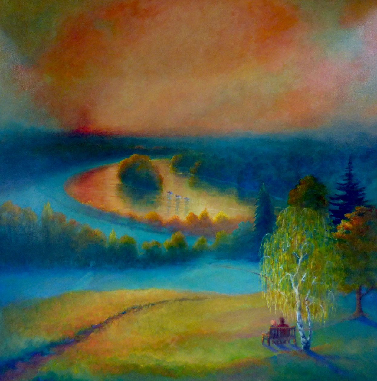 Petersham Green and Gold、2019、 作： リー・キャンベル