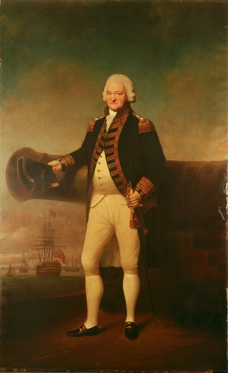 ピーター・パーカー提督（1721-1811）、1799年頃（油彩・キャンバス） 作： レミュエル・フランシス・アボット