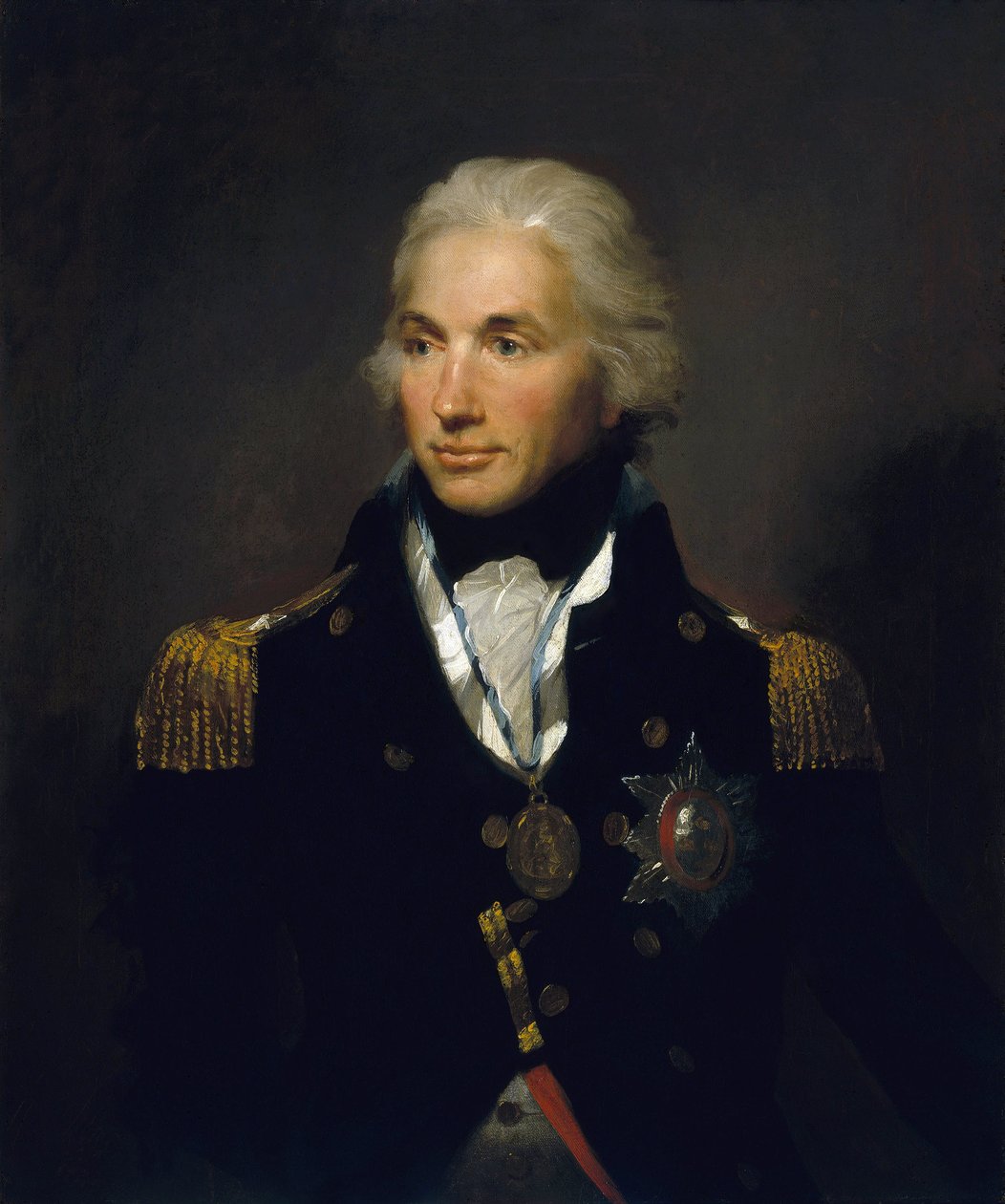 ホレイショ・ネルソン副提督（1758-1805）、初代ネルソン子爵の肖像。キャンバスに油彩 作： レミュエル・フランシス・アボット