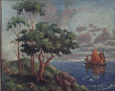 帆船、1887 作： レオ・ガウソン