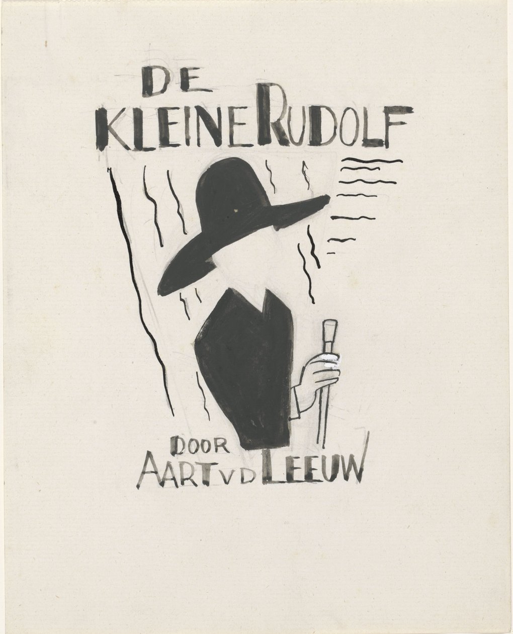 ブックカバーのデザイン: Aart van der Leeuw, De kleine Rudolf, 1930 作： レオ・ゲステル