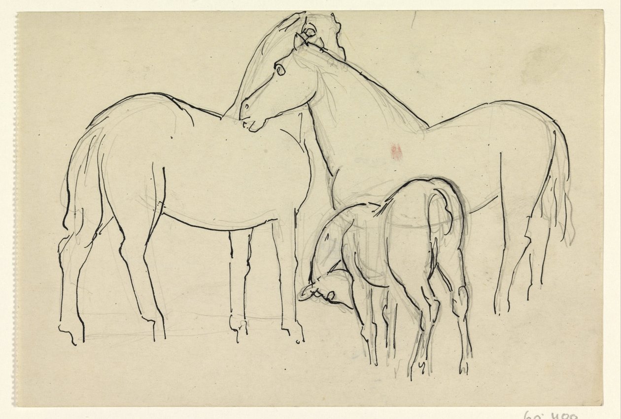 2 頭の馬と子馬 作： レオ・ゲステル