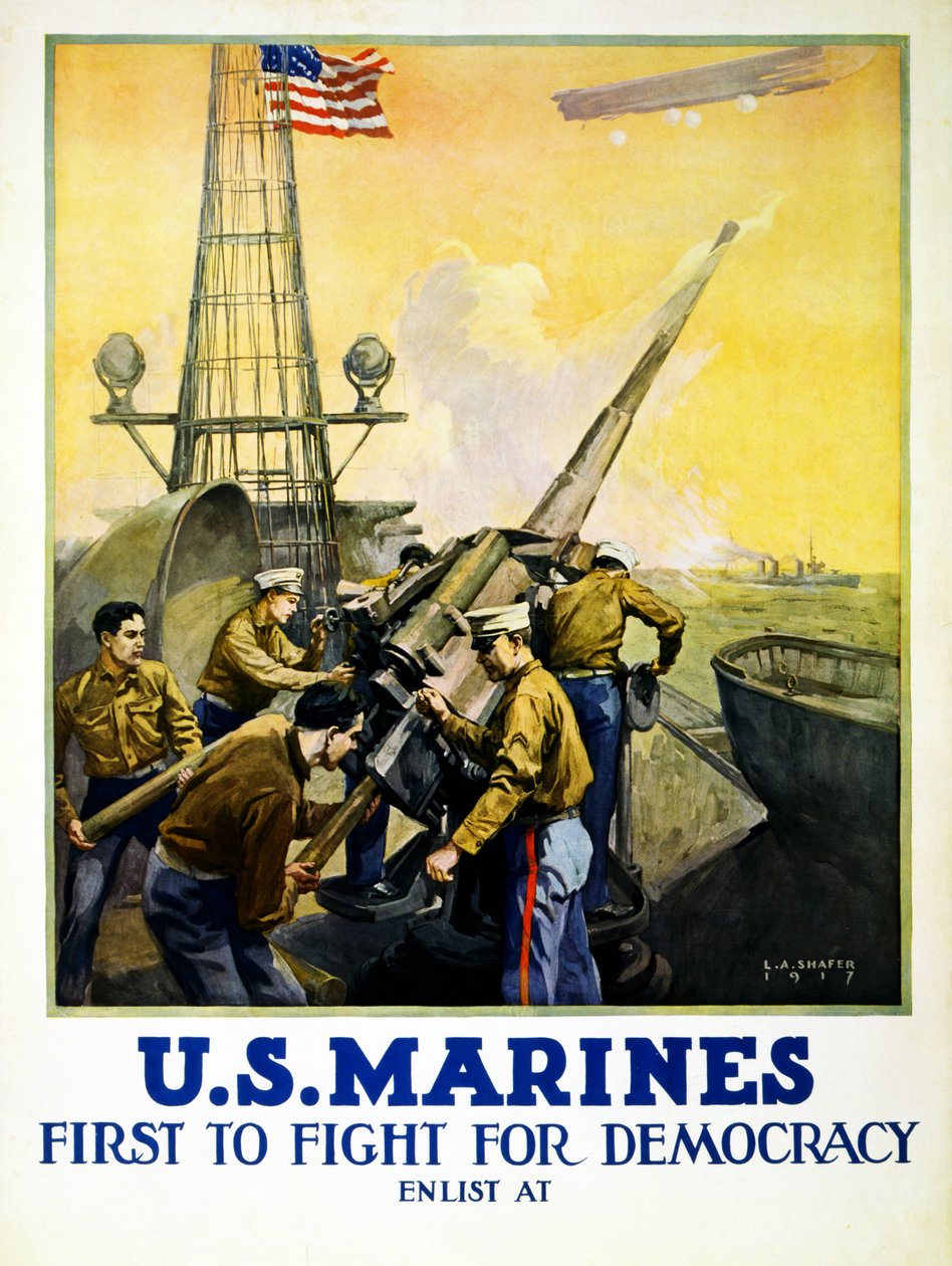 アメリカ海兵隊、1917 作： レオン・アラリック・シェーファー