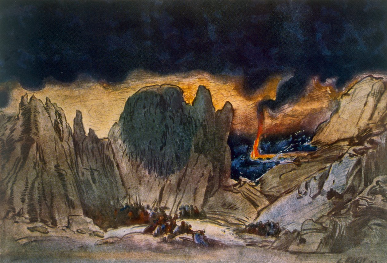 1917年のフェドレの風景デザイン 作： レオン・バクスト