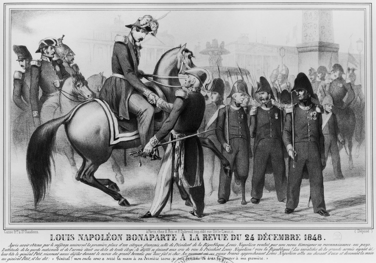 ルイナポレオンボナパルトIII（1808-73）1848年12月20日、共和国大統領に選出 作： レオン・アンリ・アントワーヌ・ロワール