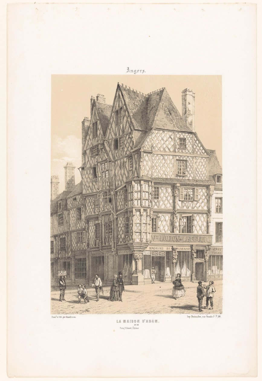 アンジェのメゾン・ダダムの眺め アンジェ。 La maison d