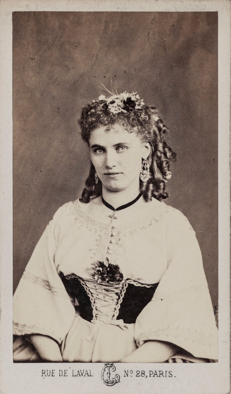Christine Nilsson 1843-1921の肖像。 作： レオン・クレミエール