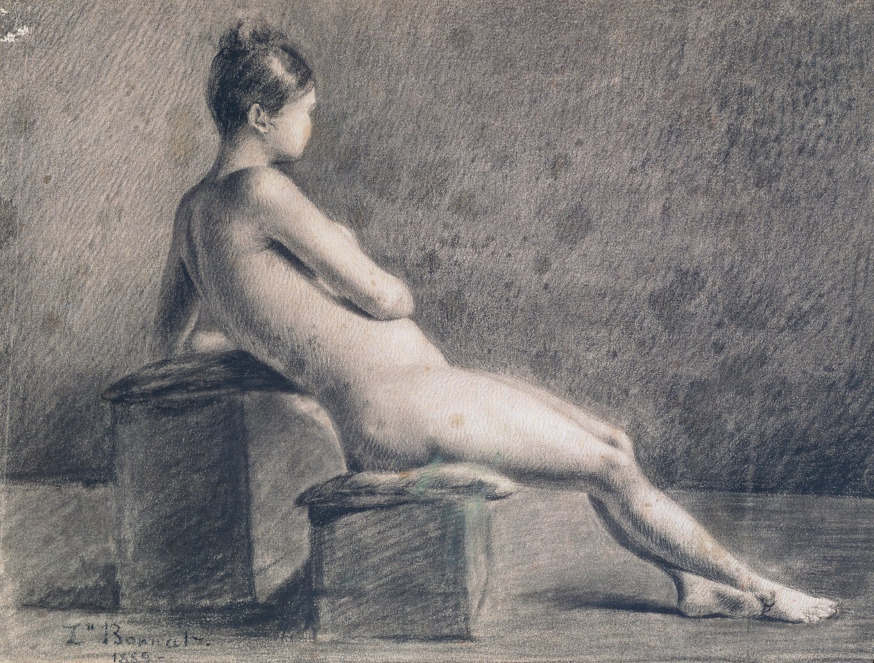 プロファイル内のモデル、c1853-1922 作： レオン・ジョセフ・フロレンティン・ボナ