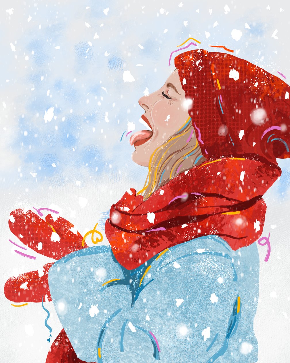 降雪の喜び、2025年（デジタル） 作： 
