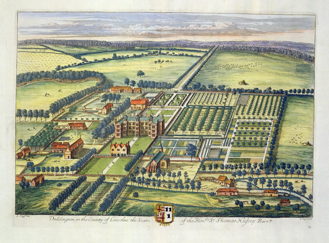 リンカーン郡のドディントン、ヨハネスキップ（c.1652-1722）によって彫刻 作： レナード・ナイフ