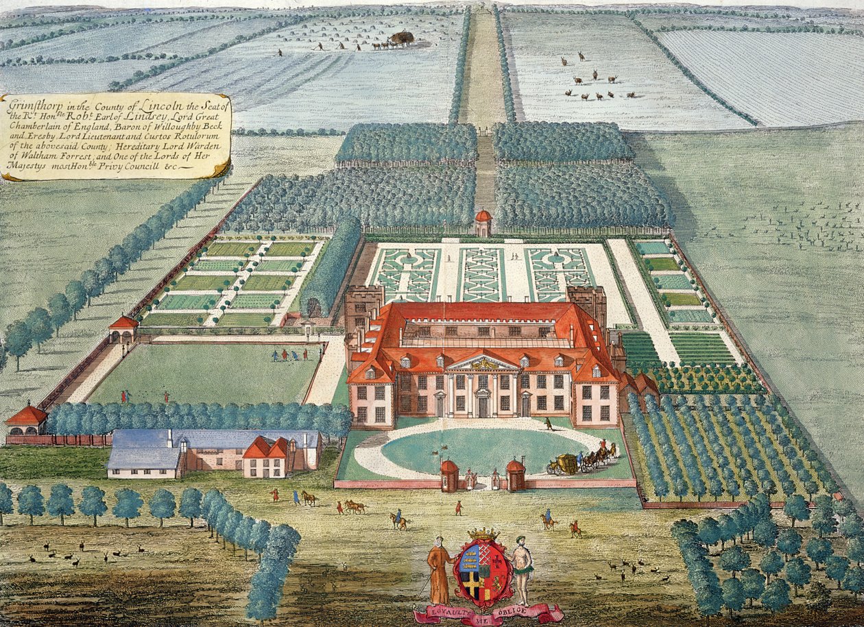 リンカーン郡のグリムスソープ、ヨハネスキップによって彫刻（c.1652-1722） 作： レナード・ナイフ