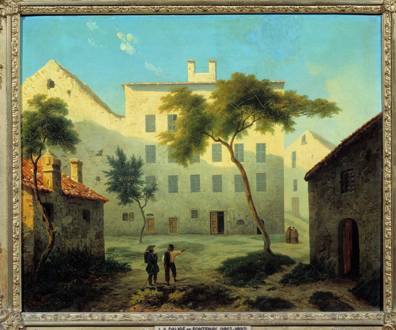 ナポレオン・ボナパルト（1769-1821）の生誕地の眺め a Ajaccio en Corsica 絵画：Leonard Dalige de Fontenay（1813-1892） 1849年 Sun.0,38x0,46 m マルメゾン・ミュゼ・デュ・シャトー 作： レナード・アレクシス・ダリゲ・デ・フォンテネー