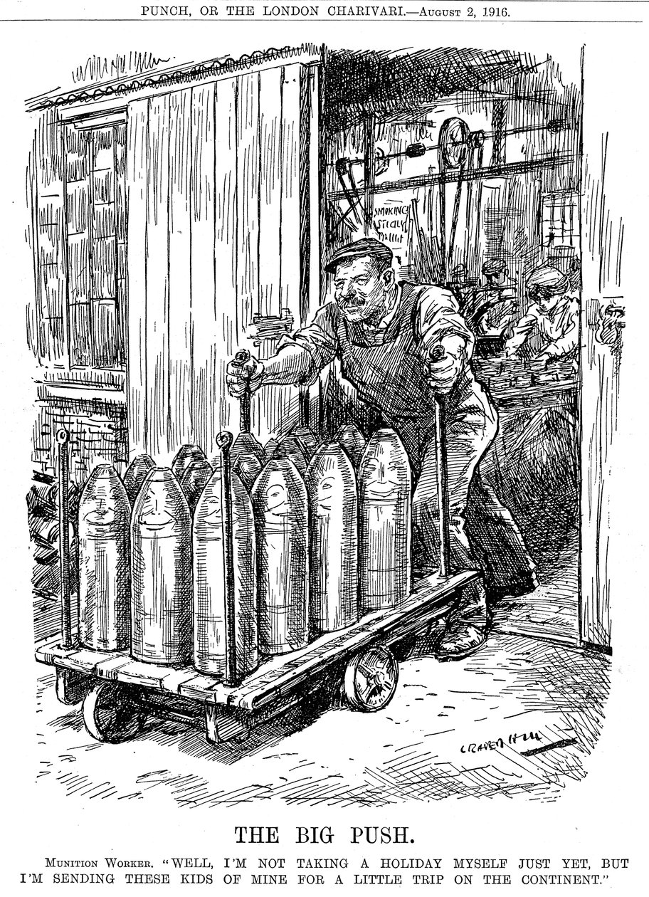 ビッグプッシュ、1916年 作： レオナルドレイヴンヒル