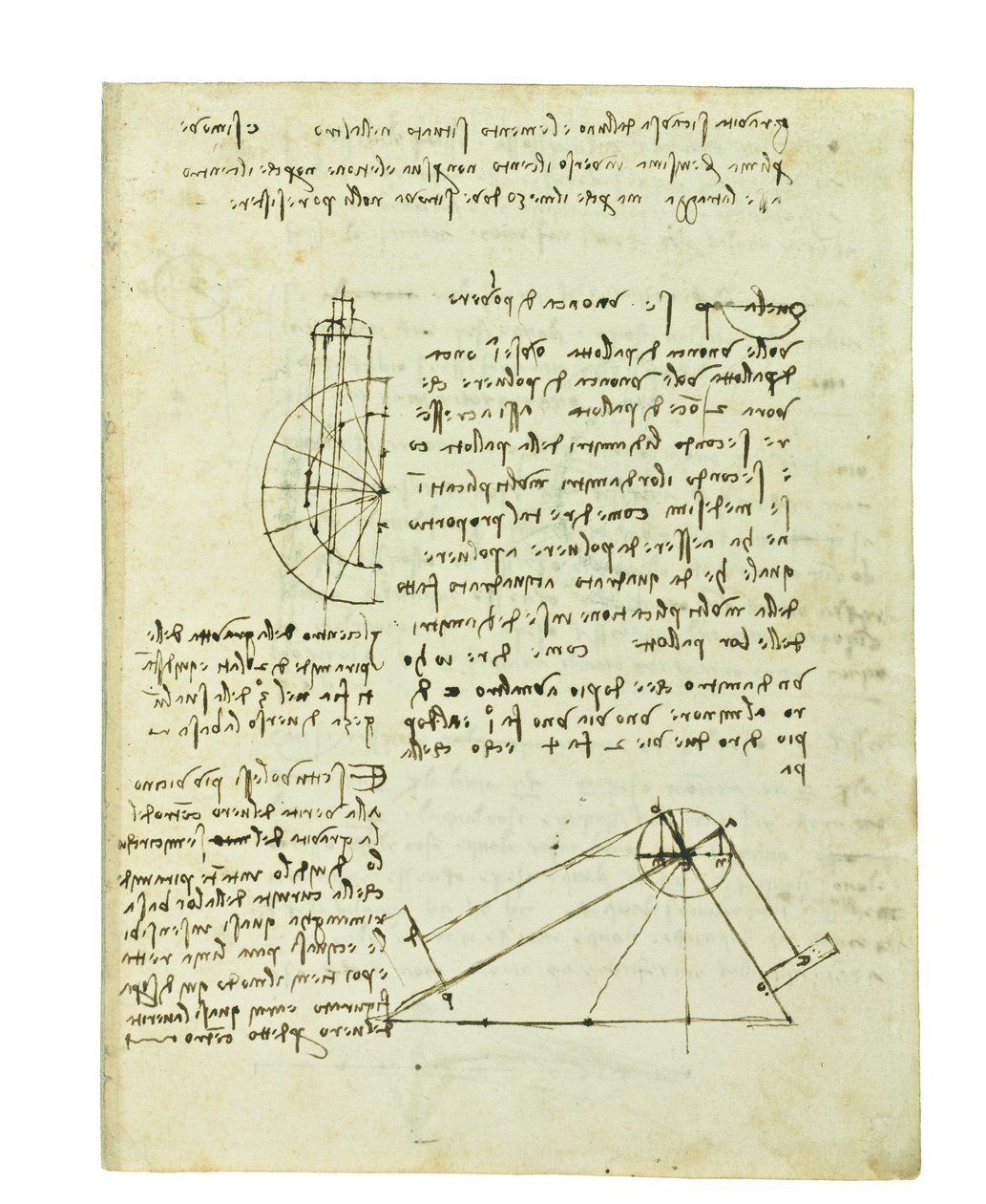 鳥の飛行に関するコーデックス、Folio 2 Recto 作： レオナルド・ダ・ヴィンチ