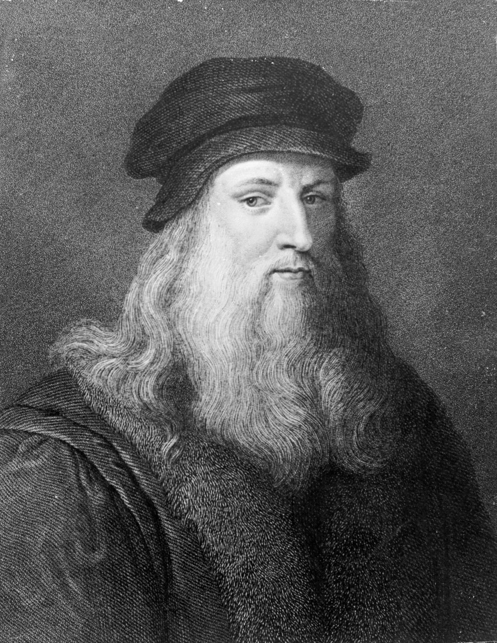 レオナルドダヴィンチ、1817年にラファエルモーゲンによって彫刻 作： レオナルド・ダ・ヴィンチ