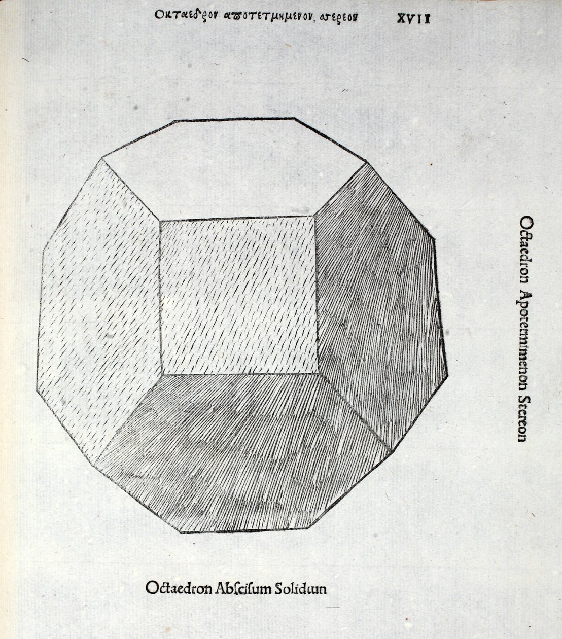 Octocedronは、元々はパブだったLuca Pacioli（c.1445-1517）による「神の比率」から完全に切り離されました。ヴェネツィア、1509 作： レオナルド・ダ・ヴィンチ