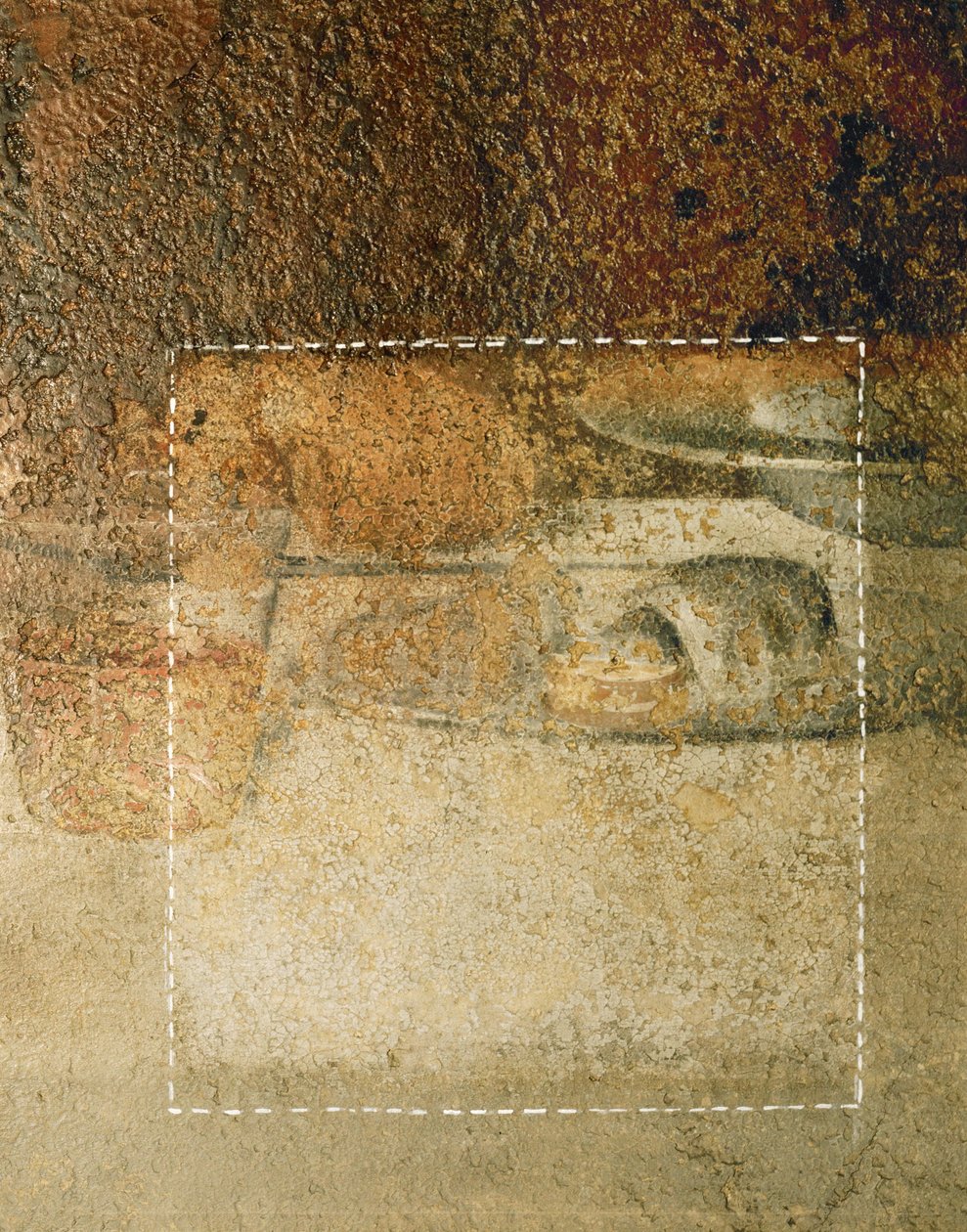 レオナルドの「最後の晩餐」の詳細：専門家たちはパンのかけらだと信じていたが、洗浄の結果、パンのかけらであることが判明した。 作： レオナルド・ダ・ヴィンチ