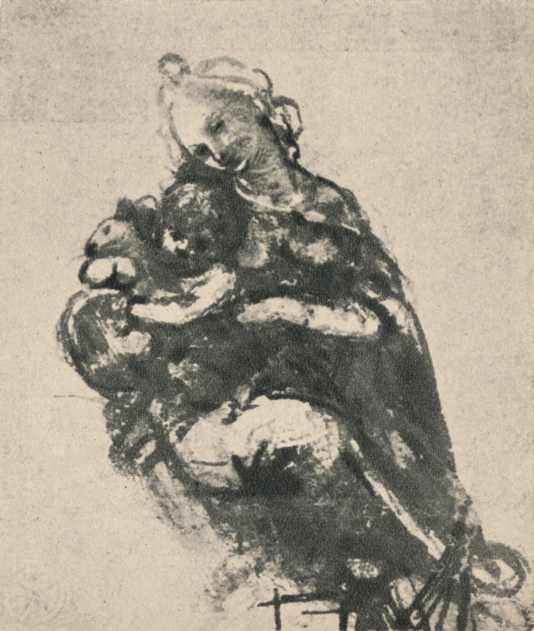 マドンナと猫の子、c1475 1945 作： レオナルド・ダ・ヴィンチ