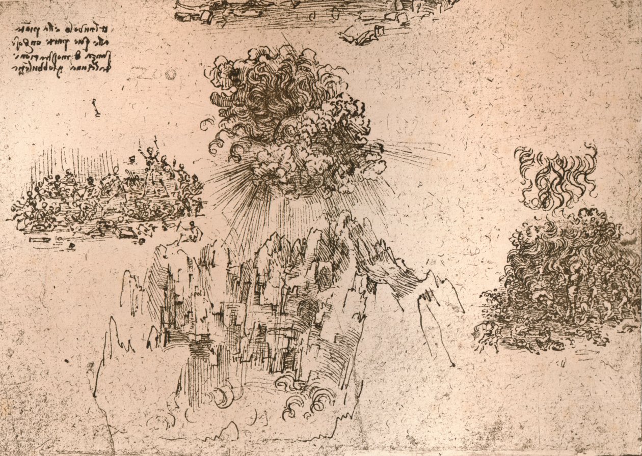 自然現象の表現、c1472-c1519 1883 作： レオナルド・ダ・ヴィンチ