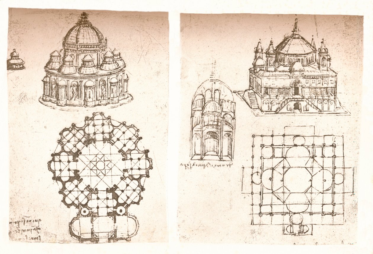 教会の2つの絵、c1472-c1519 1883 作： レオナルド・ダ・ヴィンチ