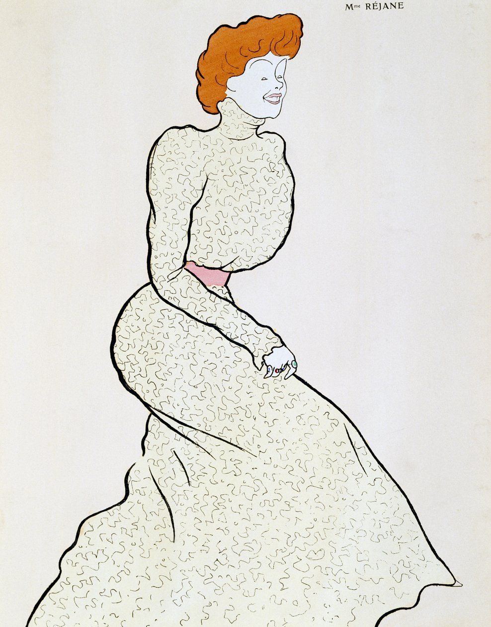 女優ガブリエル・レジャン（1856～1920年）、レオネット・カッピエーロ（1875～1942年）の絵 作： レオネット・カッピエッロ