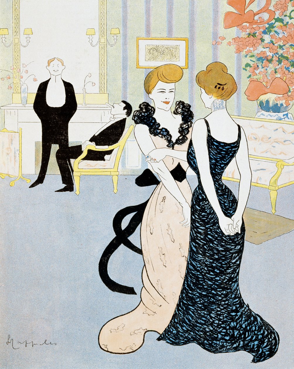 Leonetto Cappiello (1875-1942)が描いたエニグマのもう一つの解決策。 作： レオネット・カッピエッロ