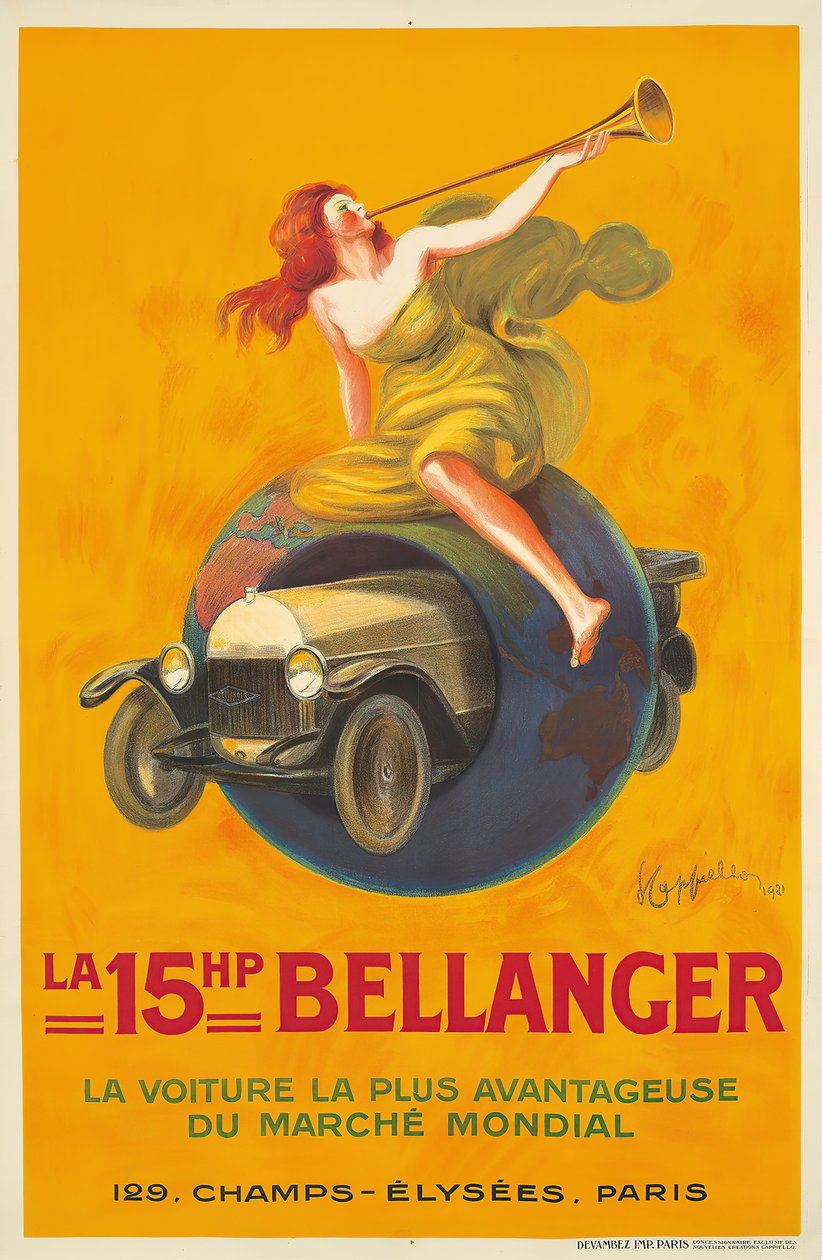 15HPのベランジェ、1921年。 作： レオネット・カッピエッロ