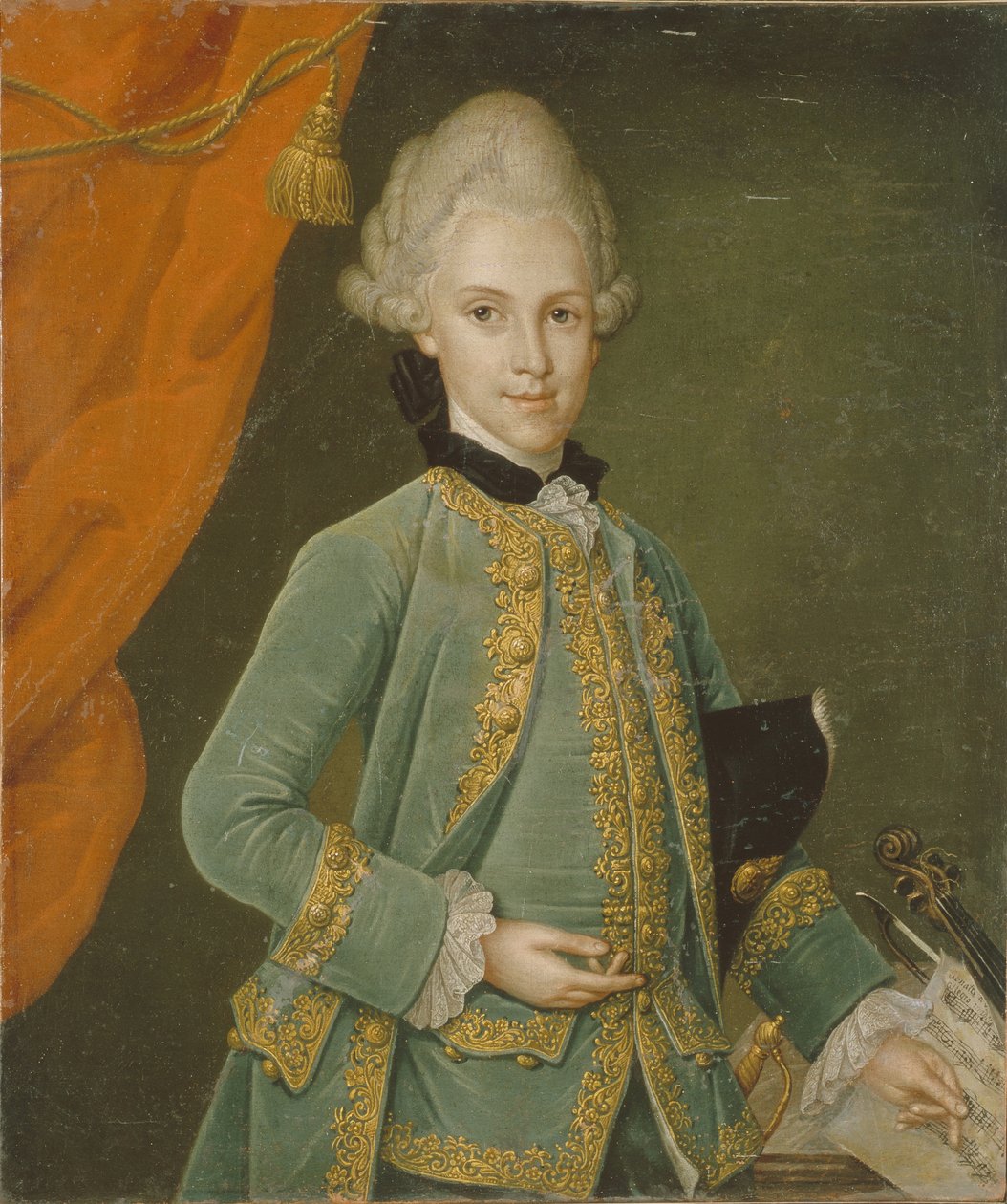 カール・グスタフ・フォン・シモリン伯爵の肖像 1715-1777 作： レオンハルト・ショーラー