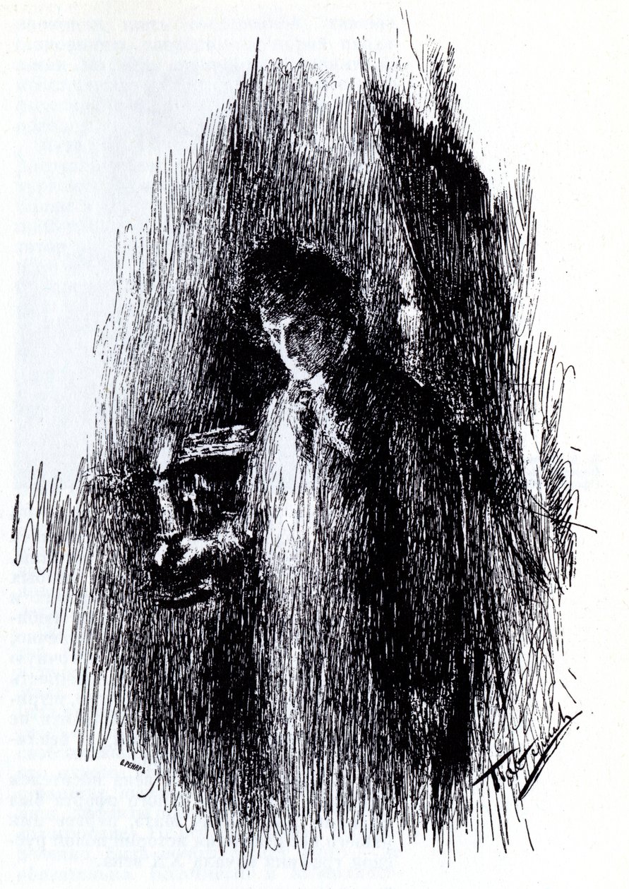 M.レルモントフ作の仮面舞踏会のイラスト、1891年 作： レオニード・オシポビッチ・パステルナック