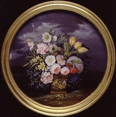 開放的な風景の中の花 作： レオポルド・ブルナー