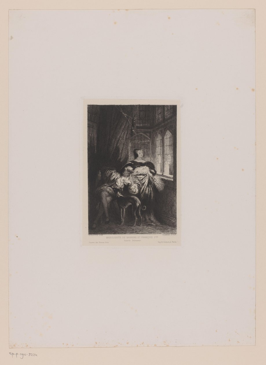 ヴァロワのマーガレットとフランスのフランシス 1 世の二重の肖像画 Marguerite de Navarre と François Ier (オブジェクトのタイトル) 作： レオポルド・フラメン