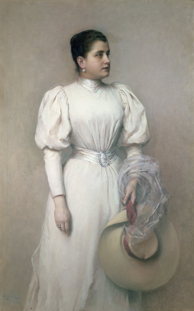 マリーレナード、ホフオペラのオペラ歌手、キンスキーの妻、1893年 作： レオポルド・ホロヴィッツ
