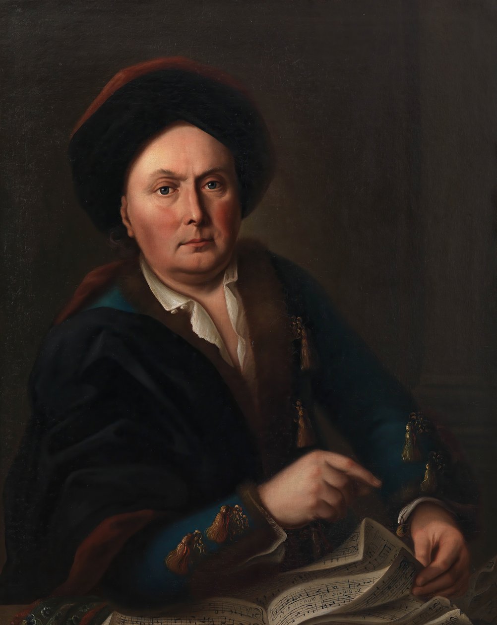 歌手ルートヴィヒ・ローデウェイク・ヴァン・ベートーヴェンの肖像 1712-1773..., 1773. 作： レオポルド・ラドー