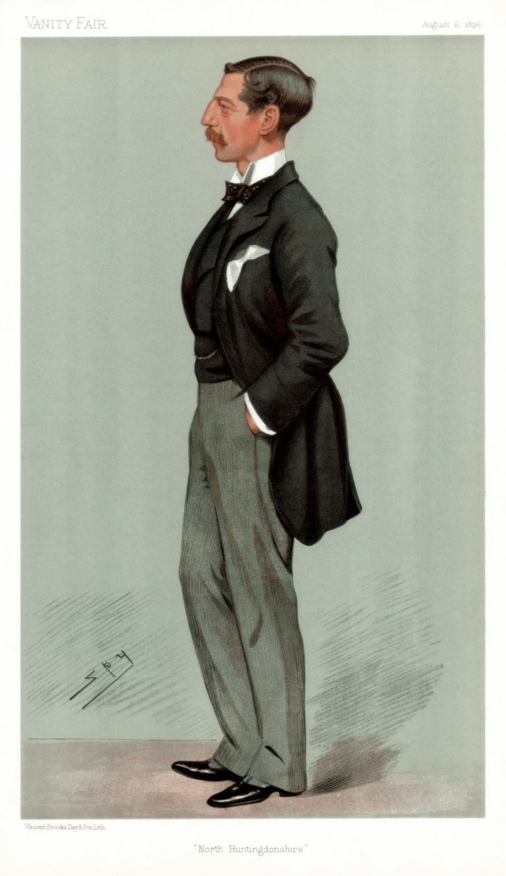 ノースハンティンドンシャー、アイルウィンフェローズ、イギリスの政治家、1896年。 作： レスリー・マシュー・ワード