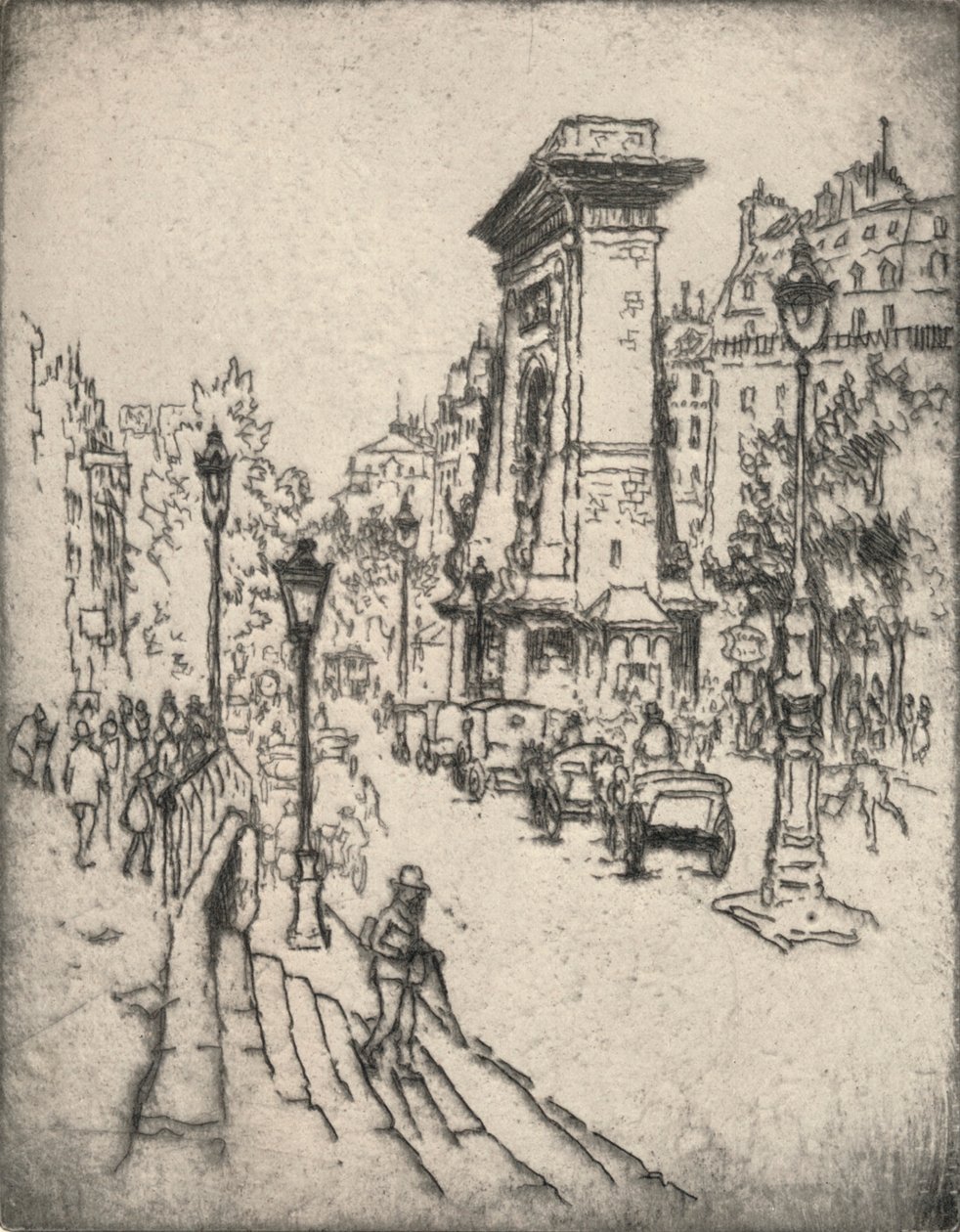 「ポルト・サン・ドニ」、1915年 作： レスター・ジョージ・ホーンビー