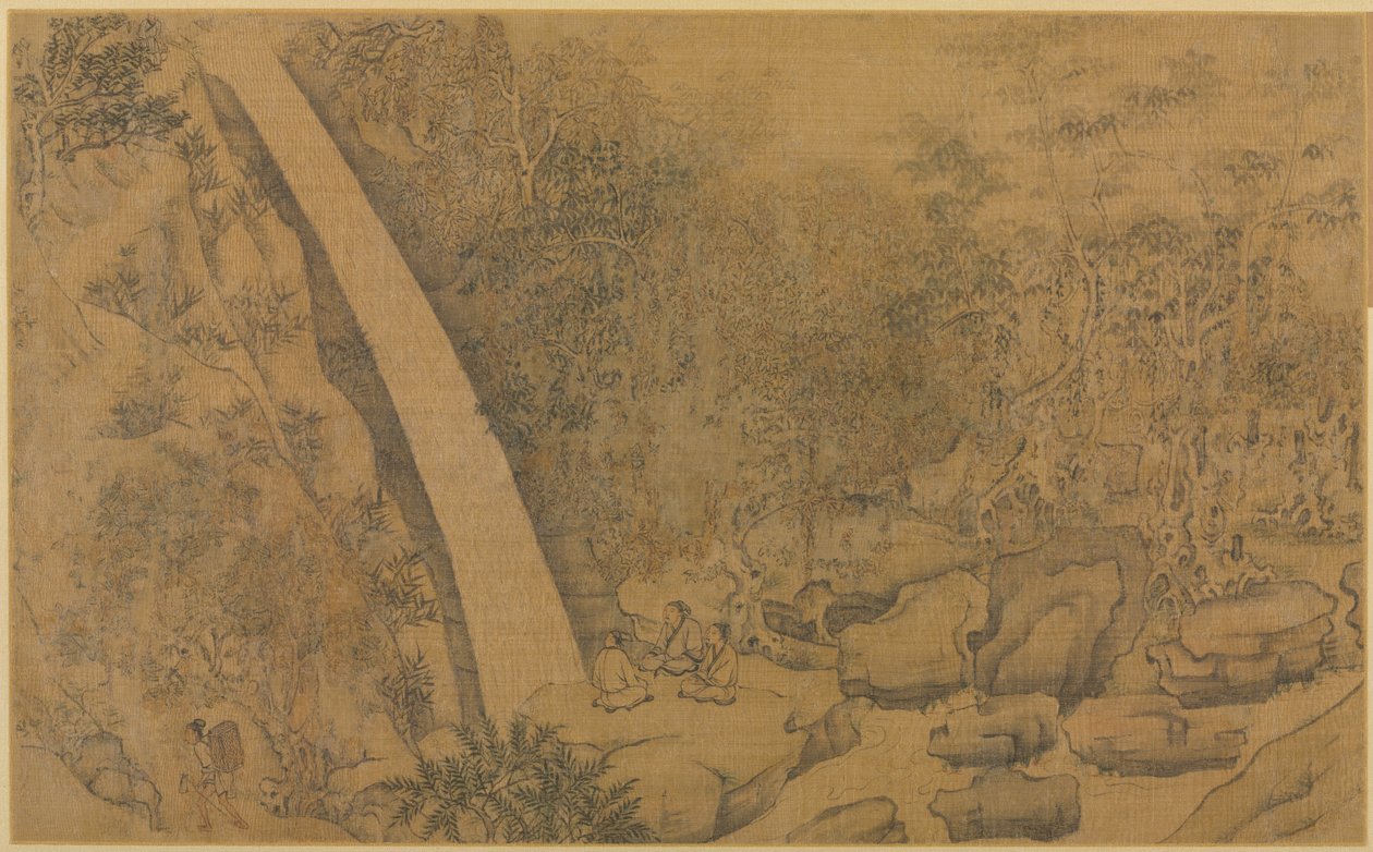 1100 年代から 1200 年代にかけて、竜面の眠れる龍山に住んでいました。 作： 李公麟