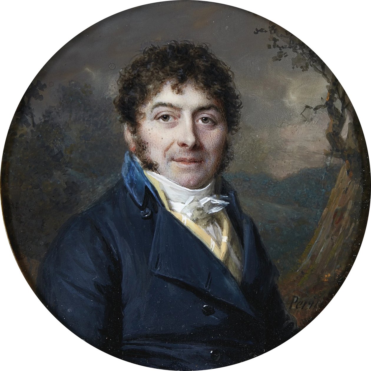 マルク＝アントニー・デザジェ（1772-1827）の肖像 作： 親愛なるルイ・ペラン・サルブリュー様
