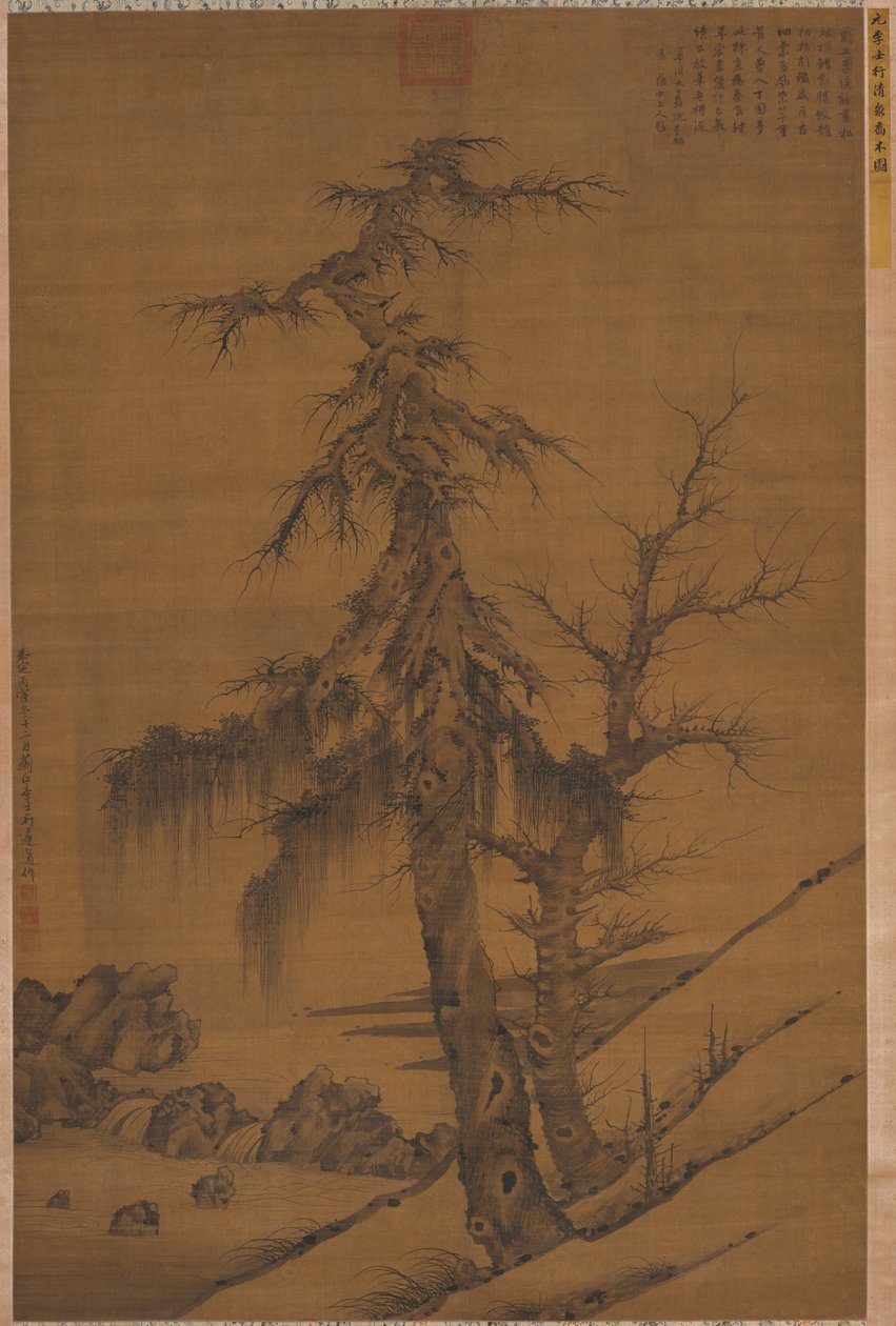 クールな春のそばの古い木 作： Li Shixing