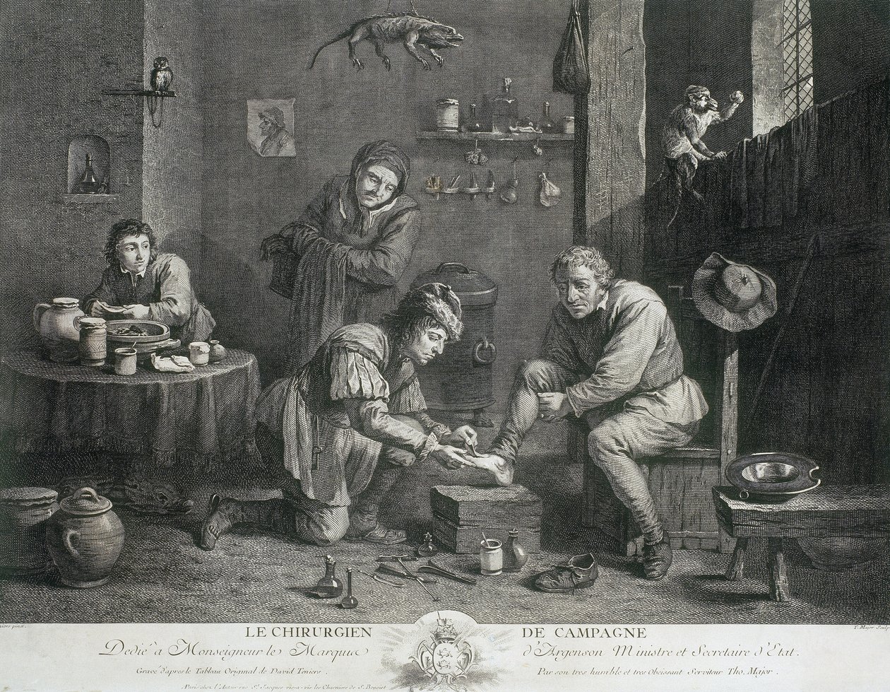 一般診療 The Country Surgeon」1747年頃 作： 不明不明