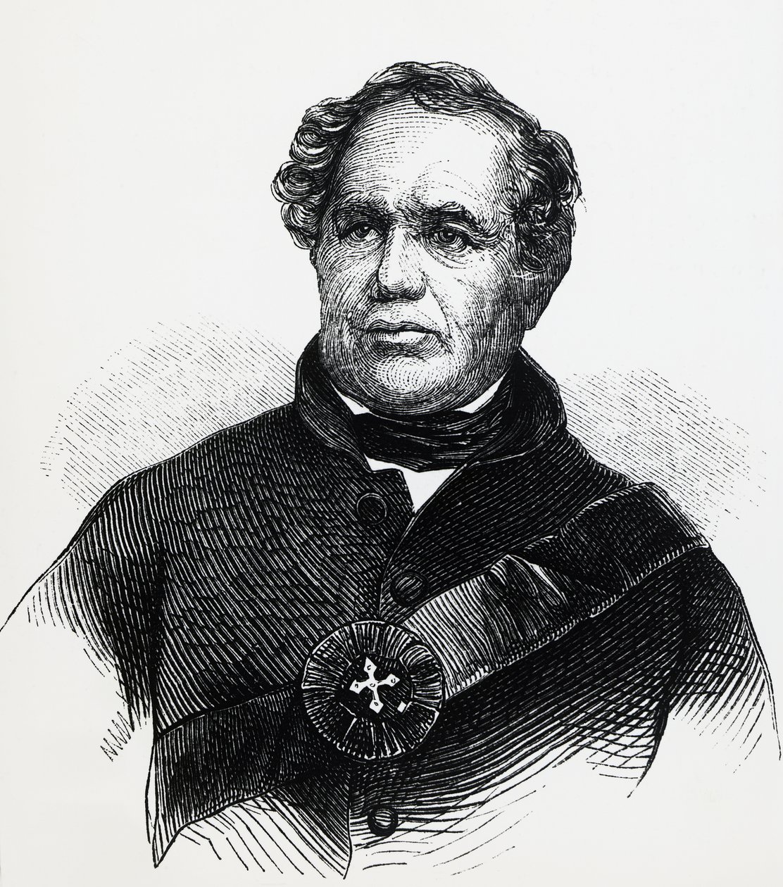 エレアザール・ウィリアムス（1788-1858）の肖像（英国国教会の牧師、フランスの失われた王太子と詐称した）、エングレーヴィング 作： 不明不明