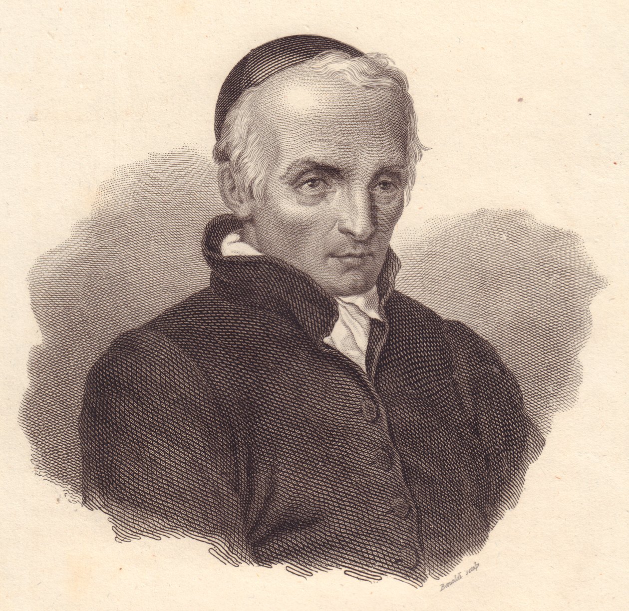 イタリアの宗教家・神学者Ottavio Giovanni Battista Assarotti（1753-1829）の肖像、Bonaldiによる銅版画 作： 不明不明