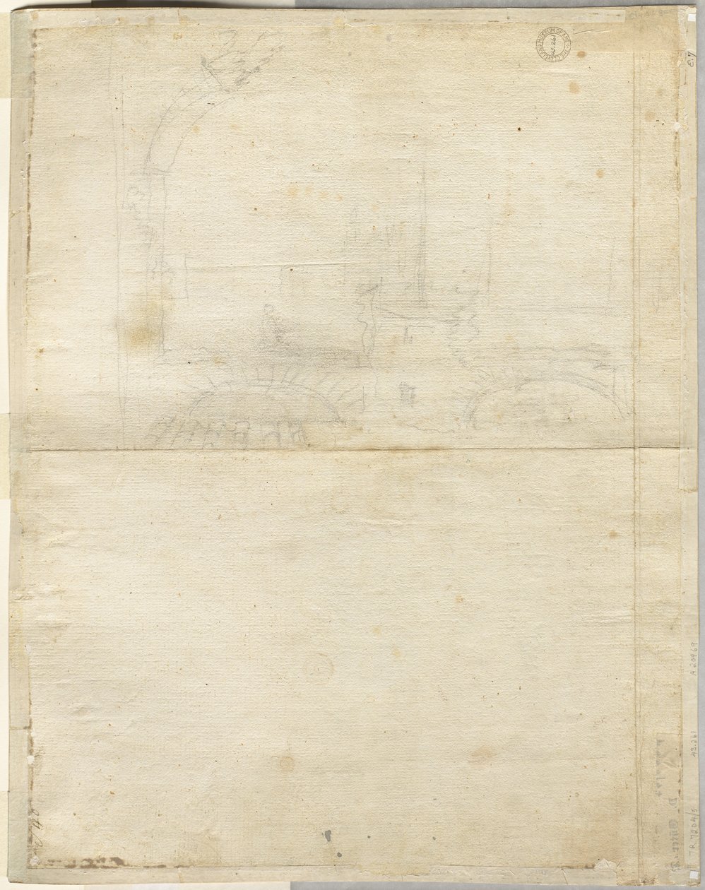 1664年、ラテラーノヴェルソのサンジョヴァンニのスケッチ。 作： リービン・クルイル
