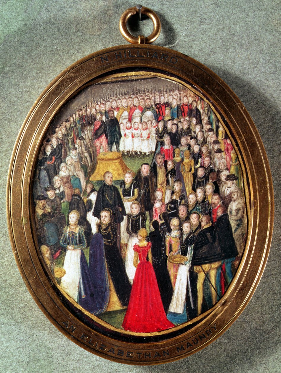 エリザベス朝のマウンディセレモニー、1560年頃（ベラムのトイレ） 作： Lievine tarリンク