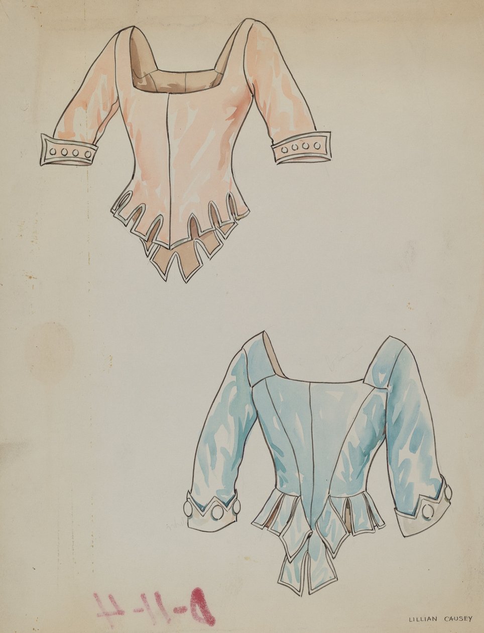 サテンのボディス、1938年頃 作： リリアン・コージー