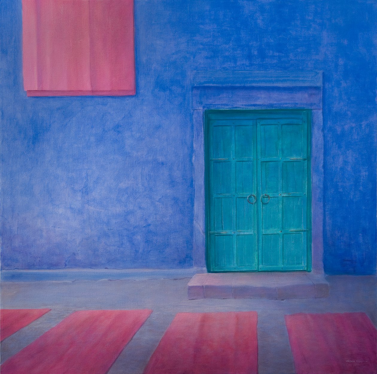 Green Door Jodhpur、2010年（キャンバスにアクリル） 作： リンカーン・セリグマン