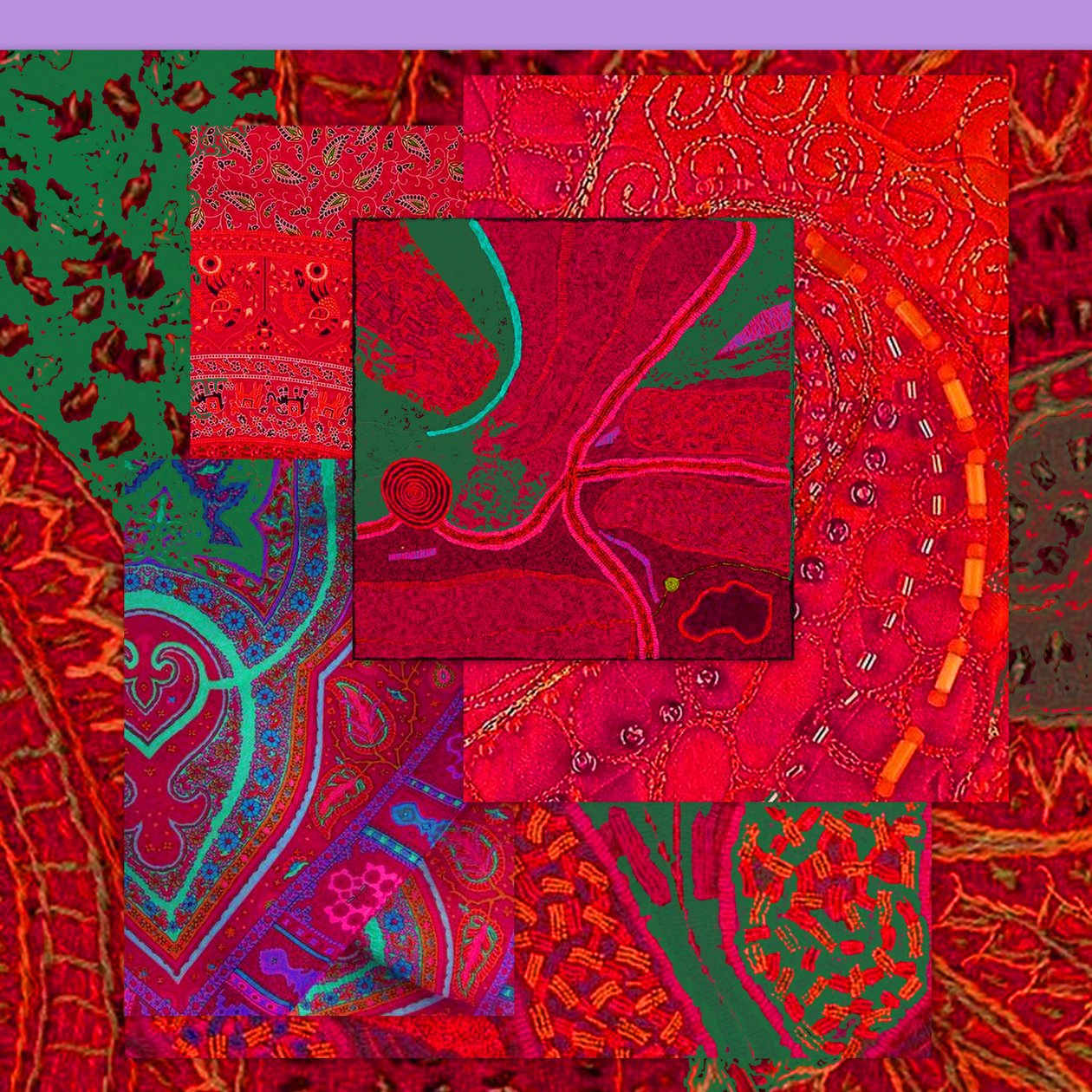 COLLAGE OF COLOR, 2018（ミクストメディア） 作： リンダ・アーサー