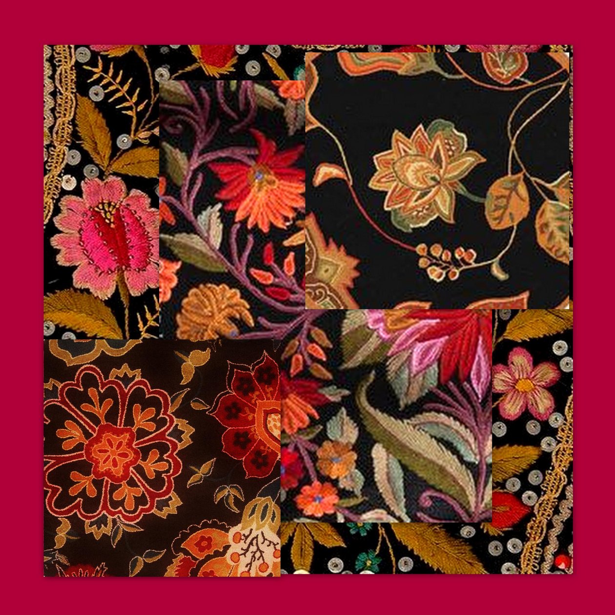 FLORAL COLLAGE, 2018（ミクストメディア） 作： リンダ・アーサー
